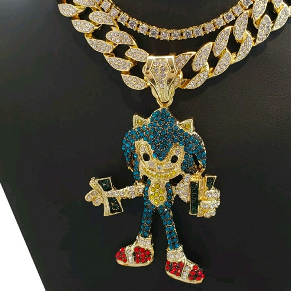 14K Hip Hop Super Sonic w/ " Full Iced Cuban - Picture 3 of 3